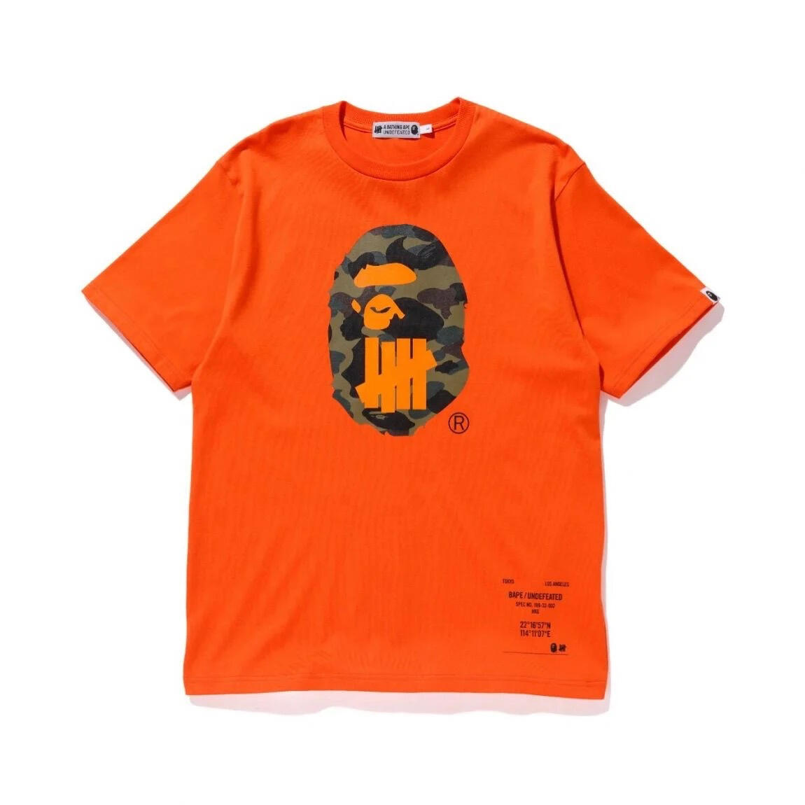 BAPE x Undefeated Sport Is A War Ape Head Tee