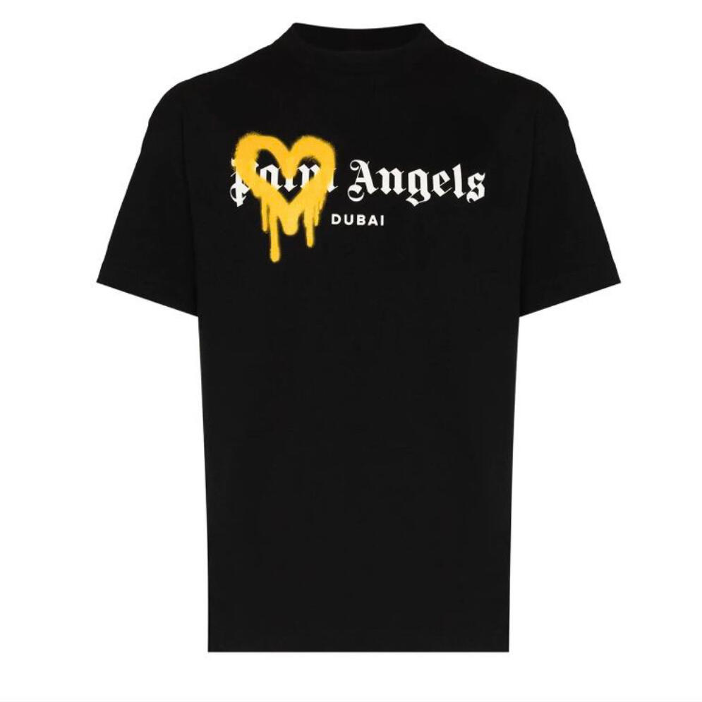 Palm Angels Dubai Heart Sprayed Logo Tee